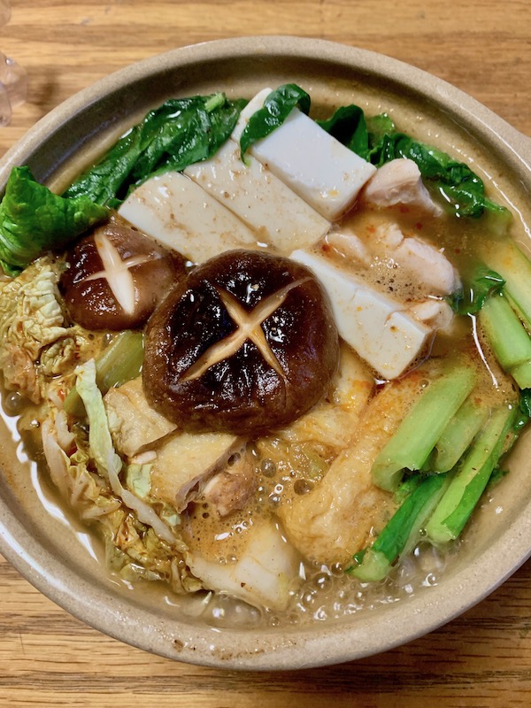 無印良品の鍋の素『火鍋』をいただく。