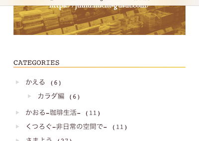ブログのカテゴリーを再考したい。