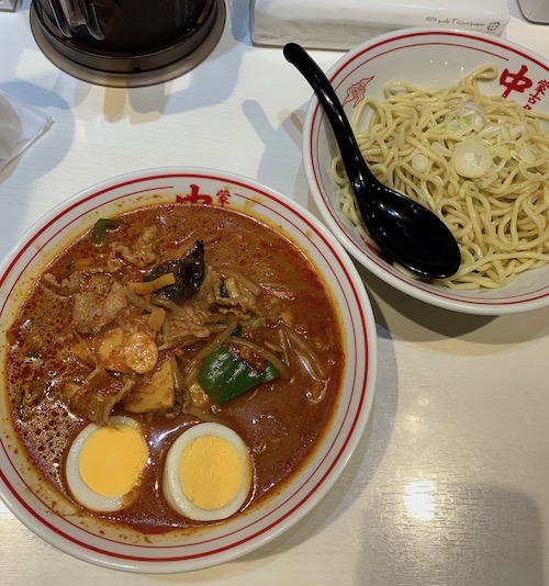 五目ヒヤミ　辛さ二倍でいただく。