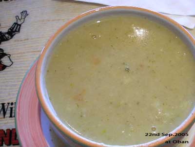確か、カリフラワーのスープ＠Scotland 9